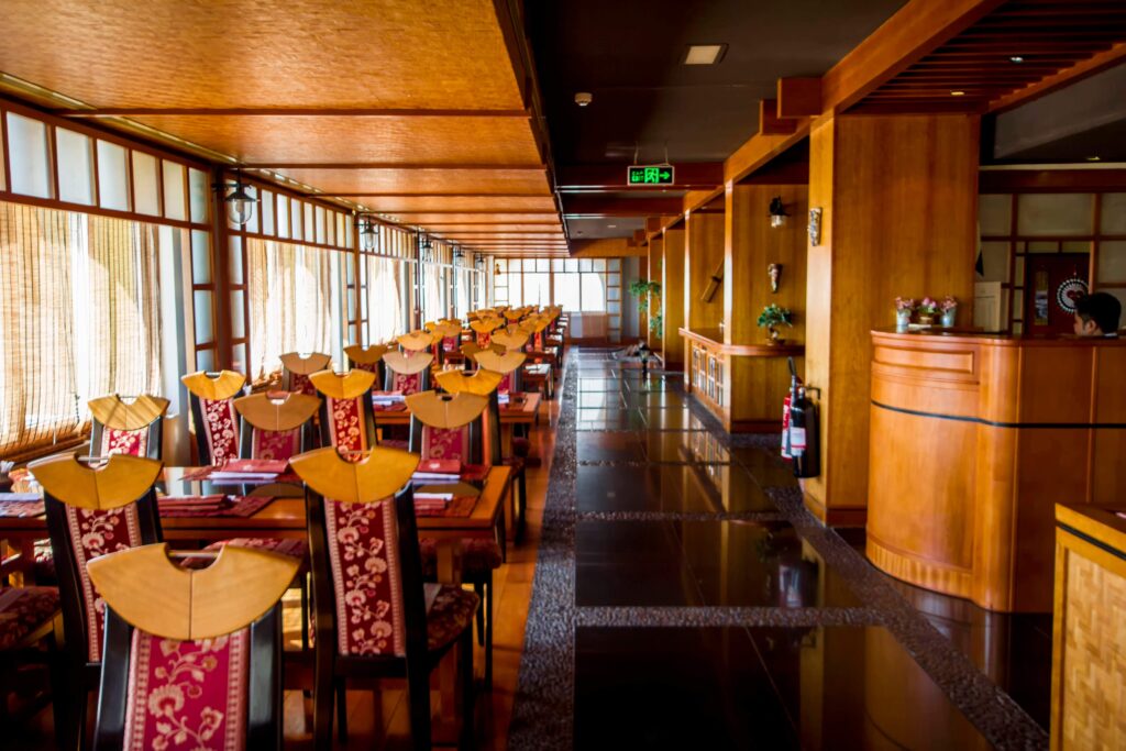 Restaurant inside Riviera Hotel Dubai